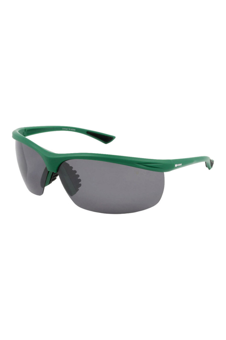 Lunettes de soleil polarisées rectangulaires Vert mat