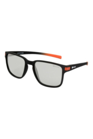 Lunettes de soleil carrées polarisées Homme Gris foncé mat