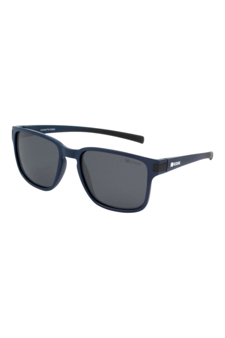Lunettes de soleil carrées homme Bleu mat