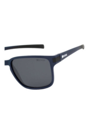 Lunettes de soleil carrées homme Bleu mat