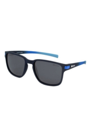 Lunettes de soleil polarisées carrées Homme Bleu marine mat