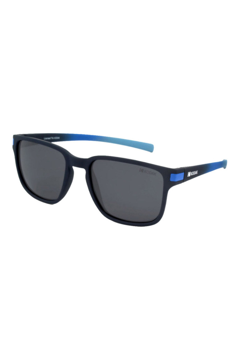 Lunettes de soleil polarisées carrées Homme Bleu marine mat