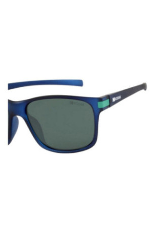 Lunettes de soleil polarisées carrées Homme Bleu marine mat