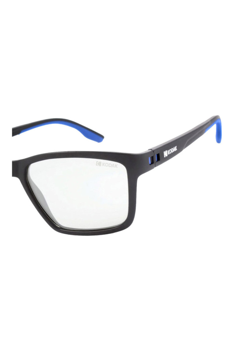 Lunettes de soleil polarisées carrées Homme Gris foncé mat