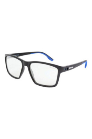 Lunettes de soleil polarisées carrées Homme Gris foncé mat