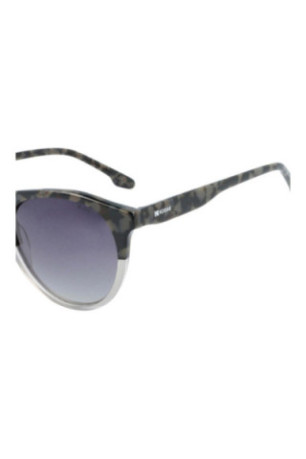 Lunettes de soleil rondes polarisées Homme Gris imprimé animal 52 mm