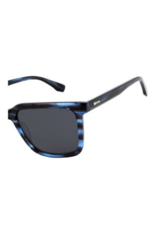 Lunettes de soleil carrées Homme Bleu-noir