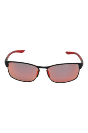 Lunettes de soleil Modern Metal Homme Noir et rouge 58 mm