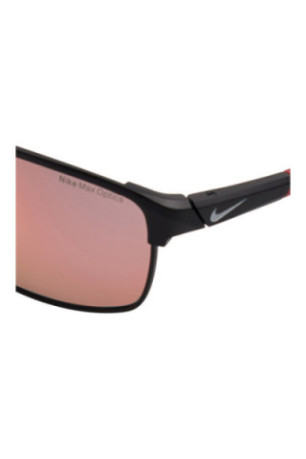 Lunettes de soleil Modern Metal Homme Noir et rouge 58 mm