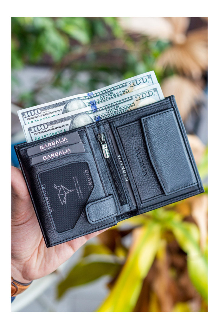 Portefeuille pour homme - Noir