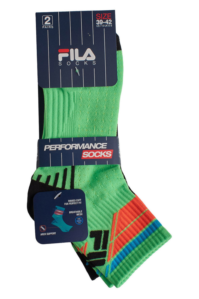Lot de 2 paires de chaussettes - Green/black
