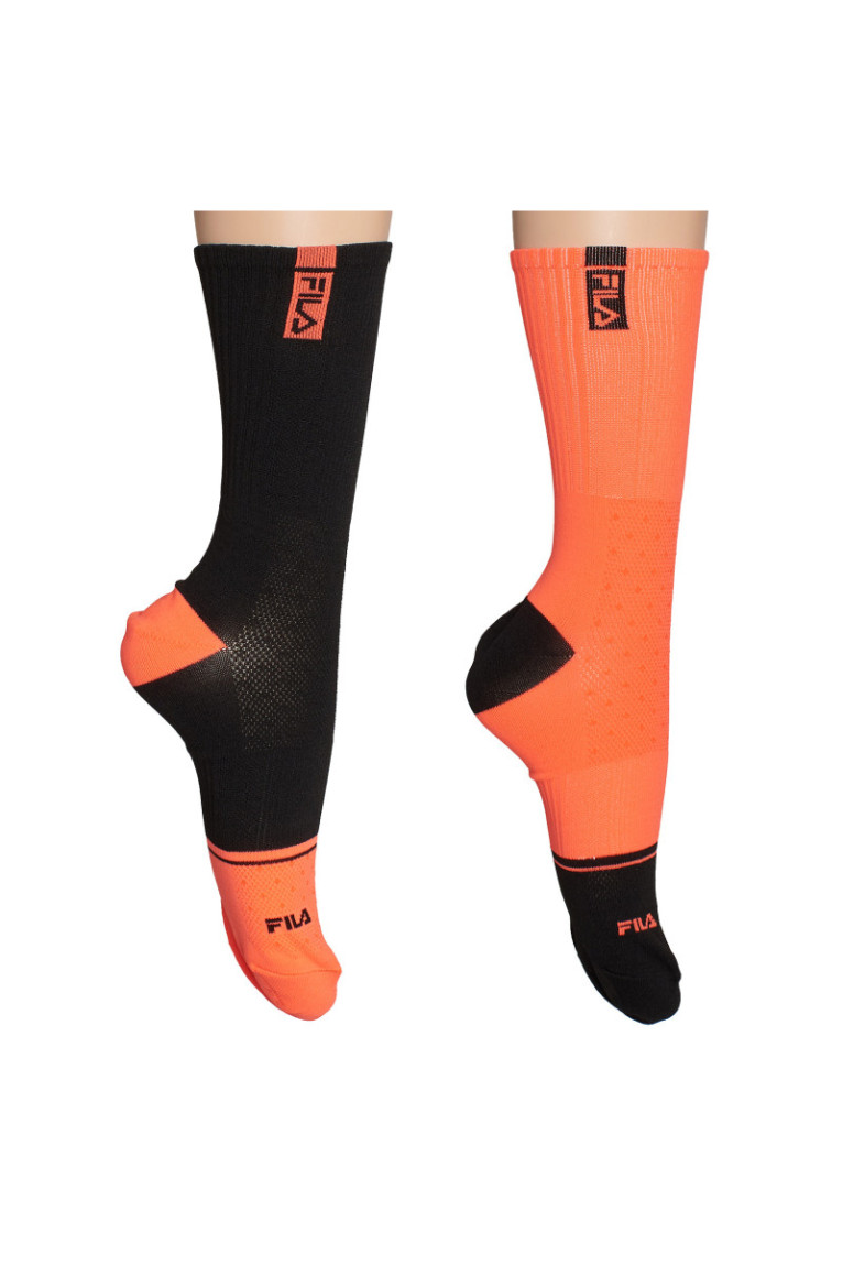 Lot de 2 paires de chaussettes - Black/orange
