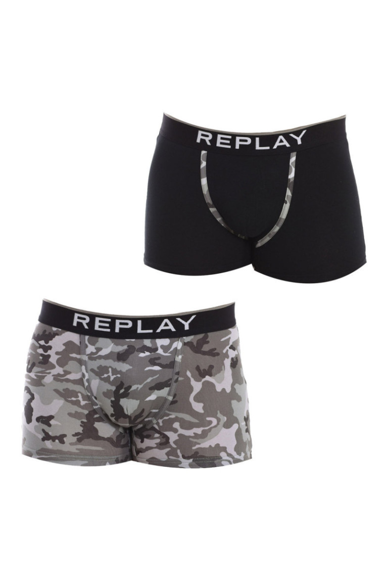 Lot de 2 Boxers - Black-light gray