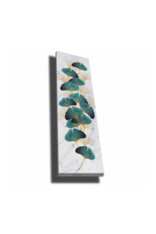Peinture décorative sur toile - Or Vert Blanc Beige