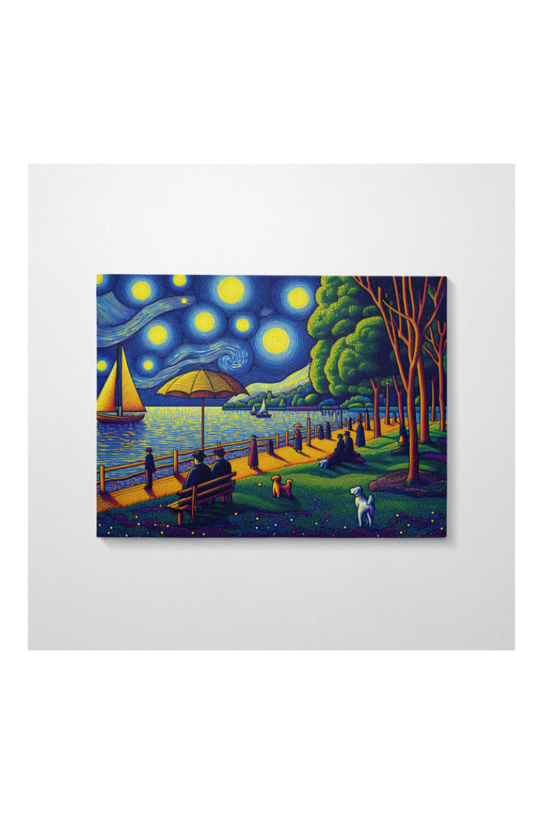 Peinture décorative sur toile - Multicolore