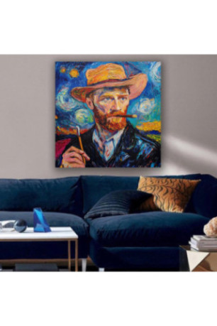 Peinture décorative sur toile - Multicolore