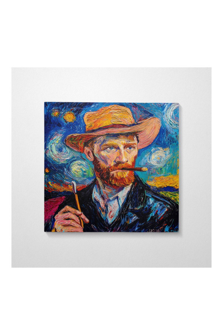 Peinture décorative sur toile - Multicolore