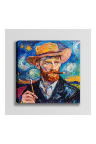 Peinture décorative sur toile - Multicolore