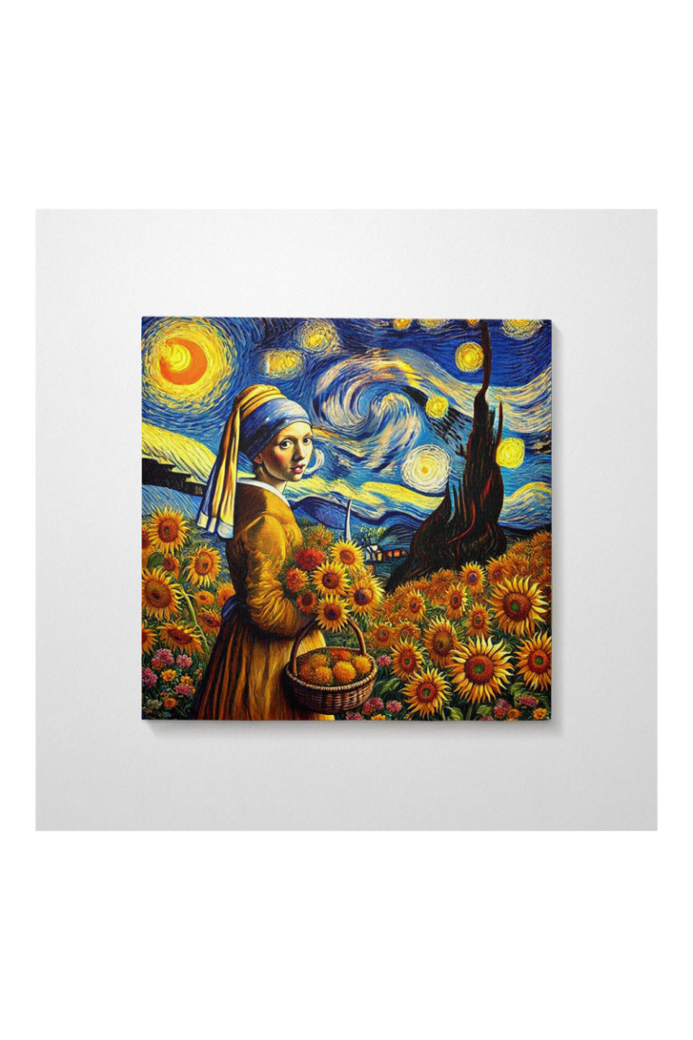 Peinture décorative sur toile - Multicolore