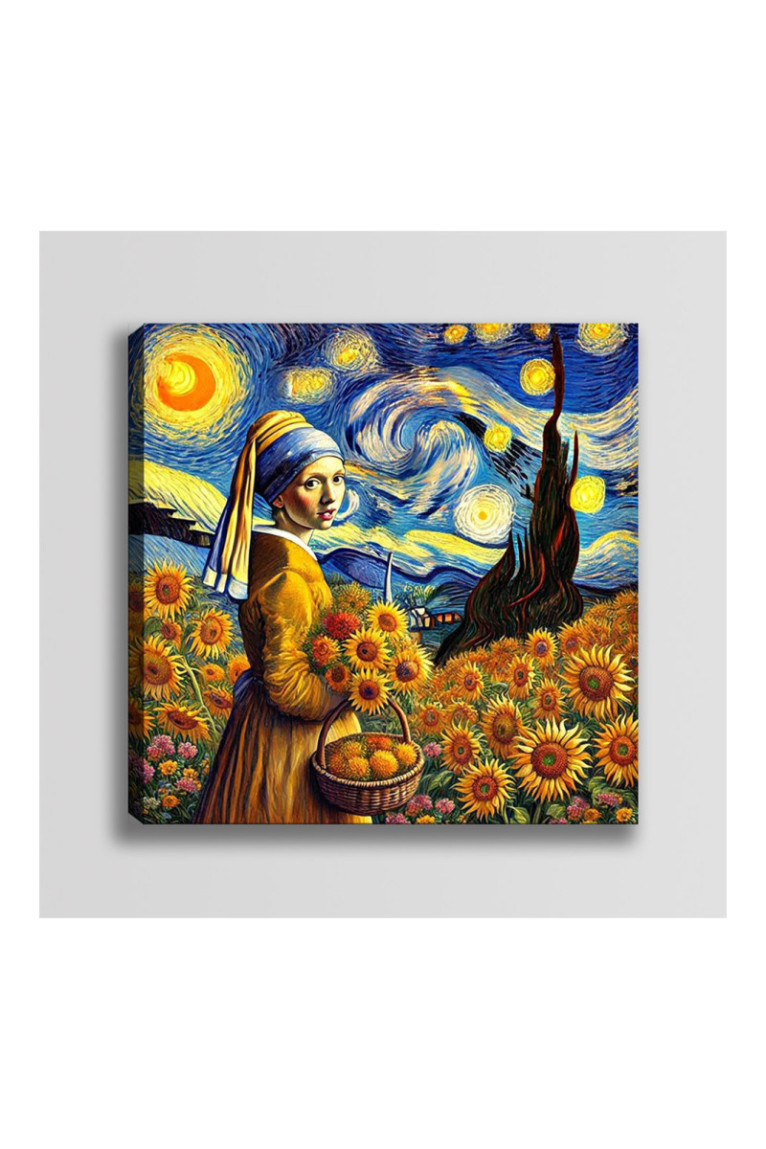 Peinture décorative sur toile - Multicolore