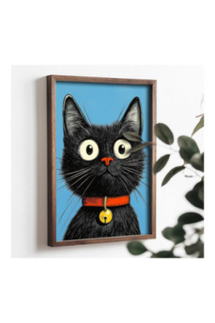 Tableau décoratif en MDF encadré - Multicolore