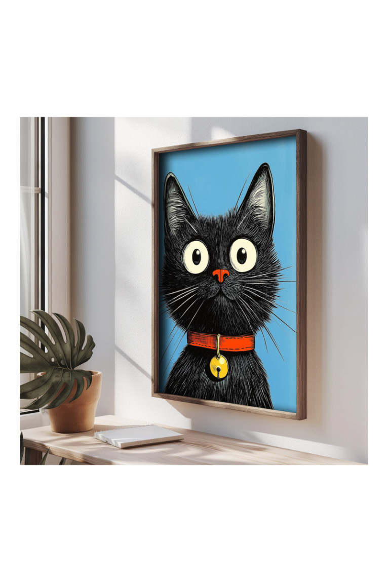 Tableau décoratif en MDF encadré - Multicolore