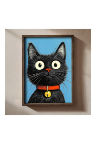 Tableau décoratif en MDF encadré - Multicolore