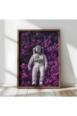 Tableau décoratif en MDF encadré - Multicolore