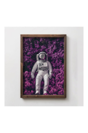 Tableau décoratif en MDF encadré - Multicolore