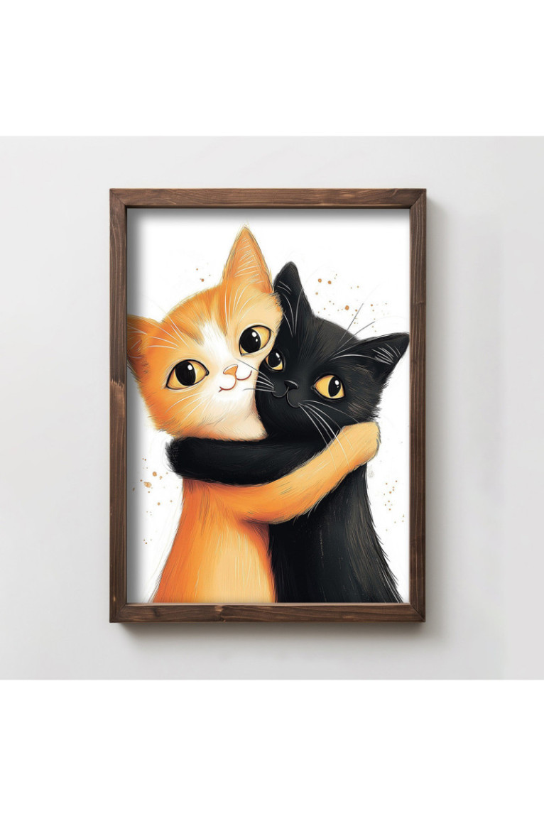 Tableau décoratif en MDF encadré - Multicolore