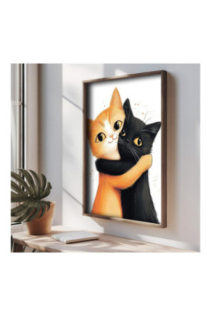 Tableau décoratif en MDF encadré - Multicolore