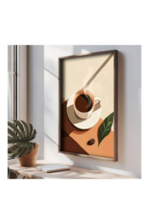 Tableau décoratif en MDF encadré - Multicolore