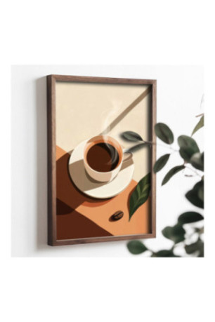Tableau décoratif en MDF encadré - Multicolore