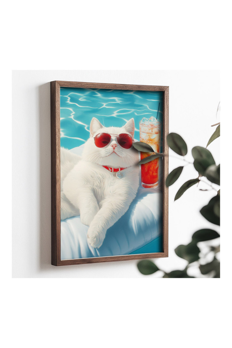 Tableau décoratif en MDF encadré - Multicolore