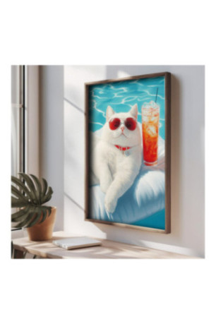 Tableau décoratif en MDF encadré - Multicolore