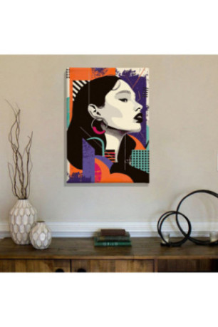 Peinture décorative sur toile - Multicolore