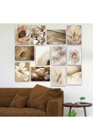 Tableau décoratif en MDF (12 pièces) - Multicolore