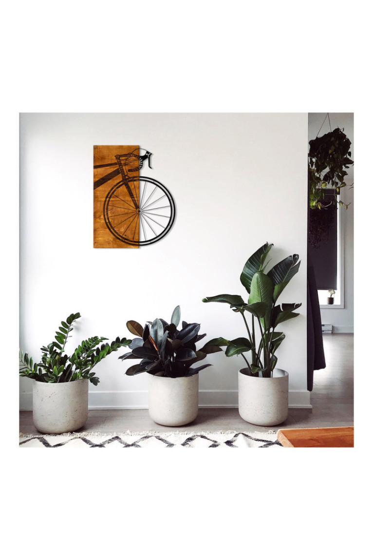 Accessoire mural décoratif en bois - Noyer Noir