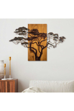 Accessoire mural décoratif en bois - Multicolore