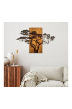Accessoire mural décoratif en bois - Multicolore