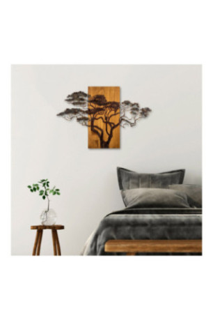 Accessoire mural décoratif en bois - Multicolore