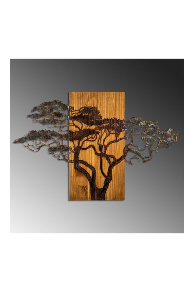 Accessoire mural décoratif en bois - Multicolore