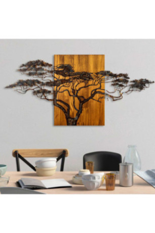 Accessoire mural décoratif en bois - Multicolore