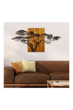 Accessoire mural décoratif en bois - Multicolore