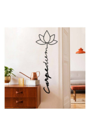 Accessoire mural décoratif en métal - Noir