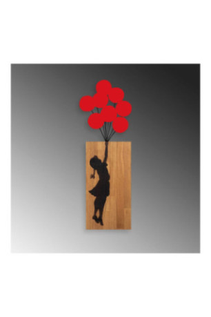 Accessoire mural décoratif en bois - Noyer Noir