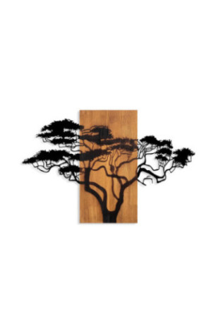 Accessoire mural décoratif en bois - Noyer Noir