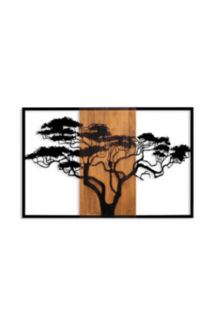 Accessoire mural décoratif en bois - Noyer Noir