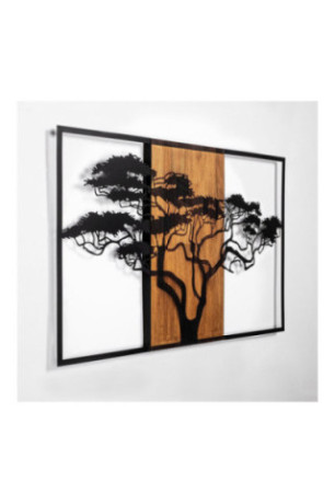 Accessoire mural décoratif en bois - Noyer Noir