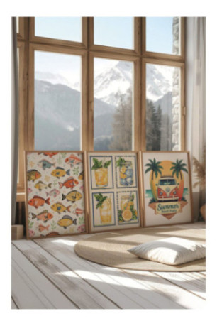 Ensemble de peinture décorative (3 pièces) - Multicolore